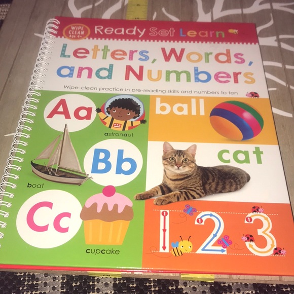 Ready Set Learn: Letters, Words and Numbers Book - Picture 2 of 5